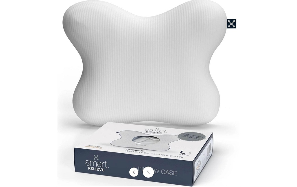 Smartsleep Taie d’oreiller Relieve L 54 x 43 x 13.5 cm, Blanc