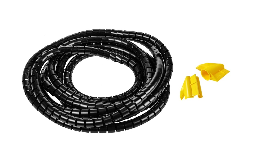 Plica Tuyau en spirale 5 m x 20 mm Noir
