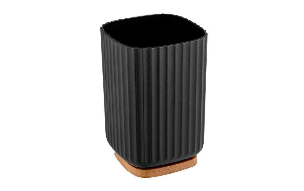 Wenko Gobelet pour le brossage de dents Rotello Noir