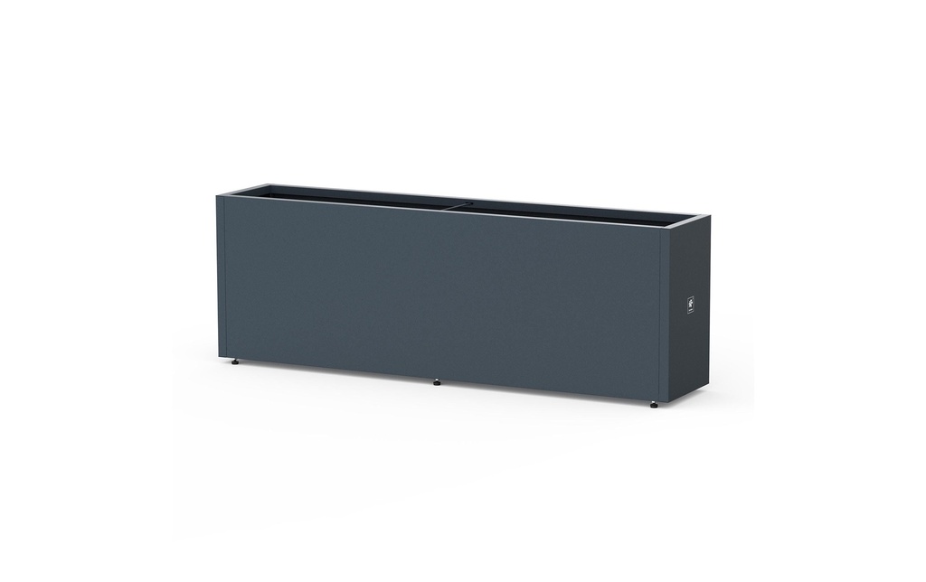 Herstera Bac à fleurs Metal Planter 30, 150 x 30 x 50 cm, anthracite