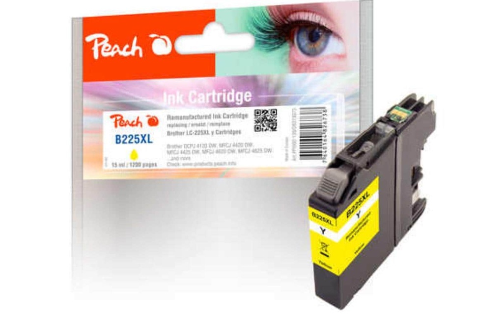 Peach Encre Brother LC-225XL Yellow