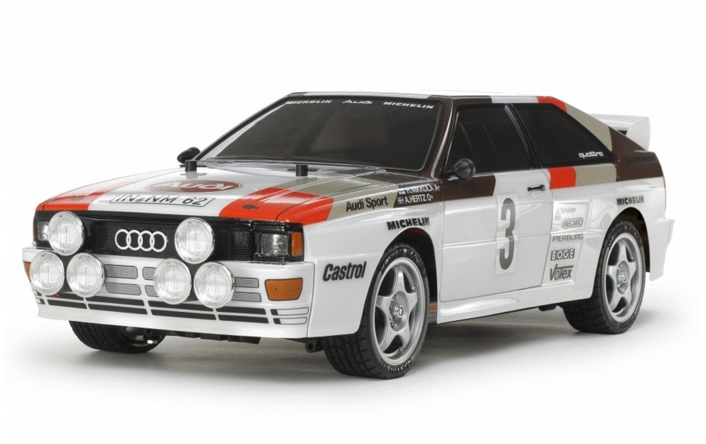 Tamiya Rallye Audi Quattro A2 TT-02 kit de construction