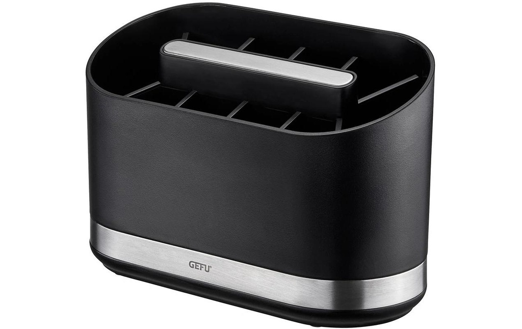 GEFU Porte-ustensiles de cuisine Smartline noir/argent