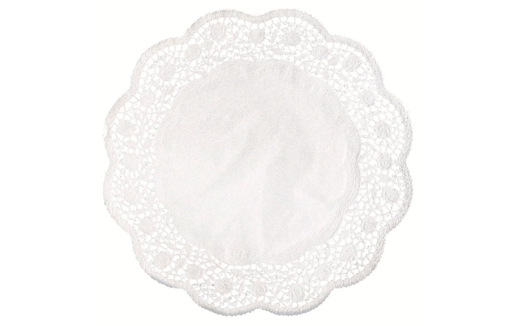 Demmler Napperons Rose 6 Pièce/s, Blanc, 30 cm