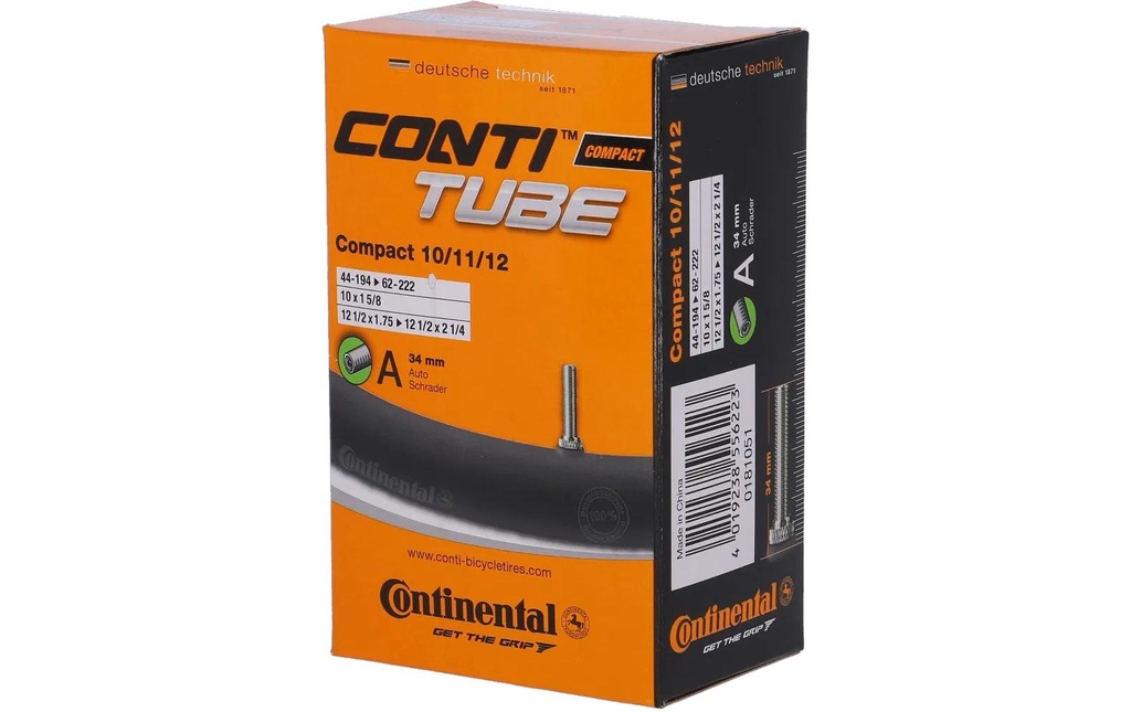 Continental Chambre à air de vélo Compact Dunlop 12