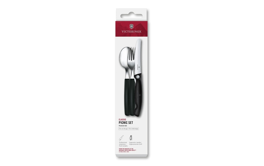 Victorinox Set de pique-nique Classic, Noir