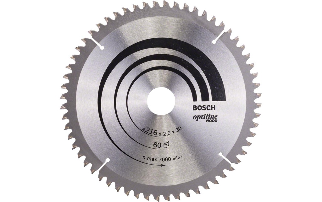 Bosch Professional Lame de scie circulaire Optiline Wood Ø 216, 60 dents