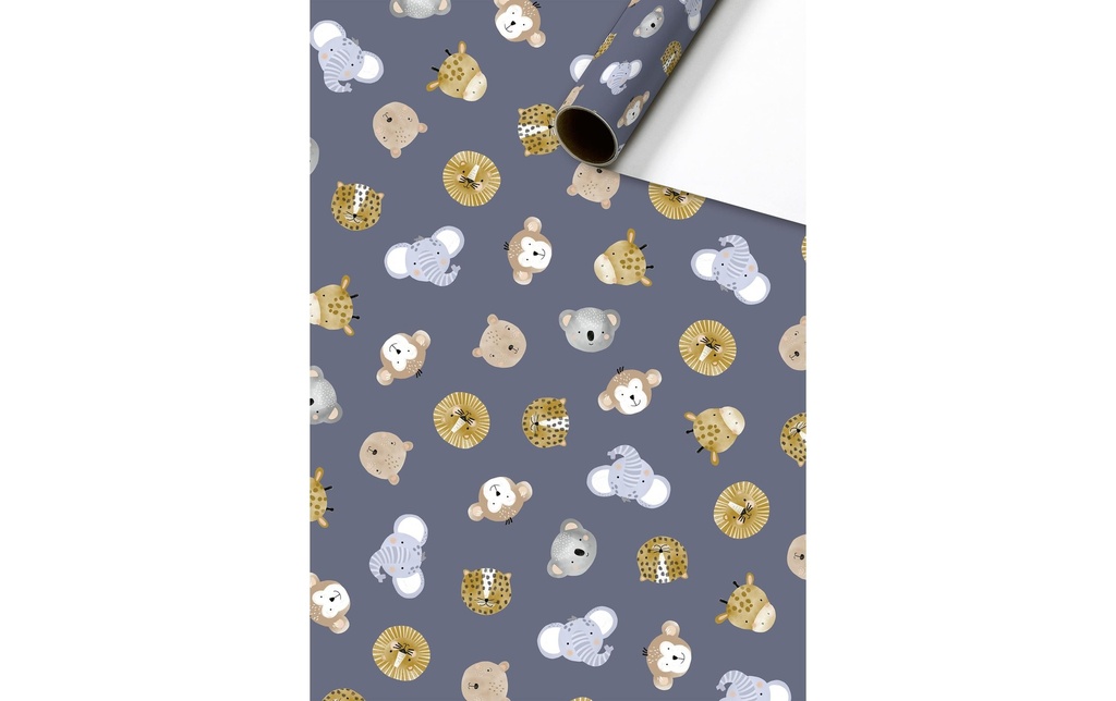 Stewo Papier cadeau Buba 70 cm × 2 m, 70 g/m 1 Pièce/s, Gris