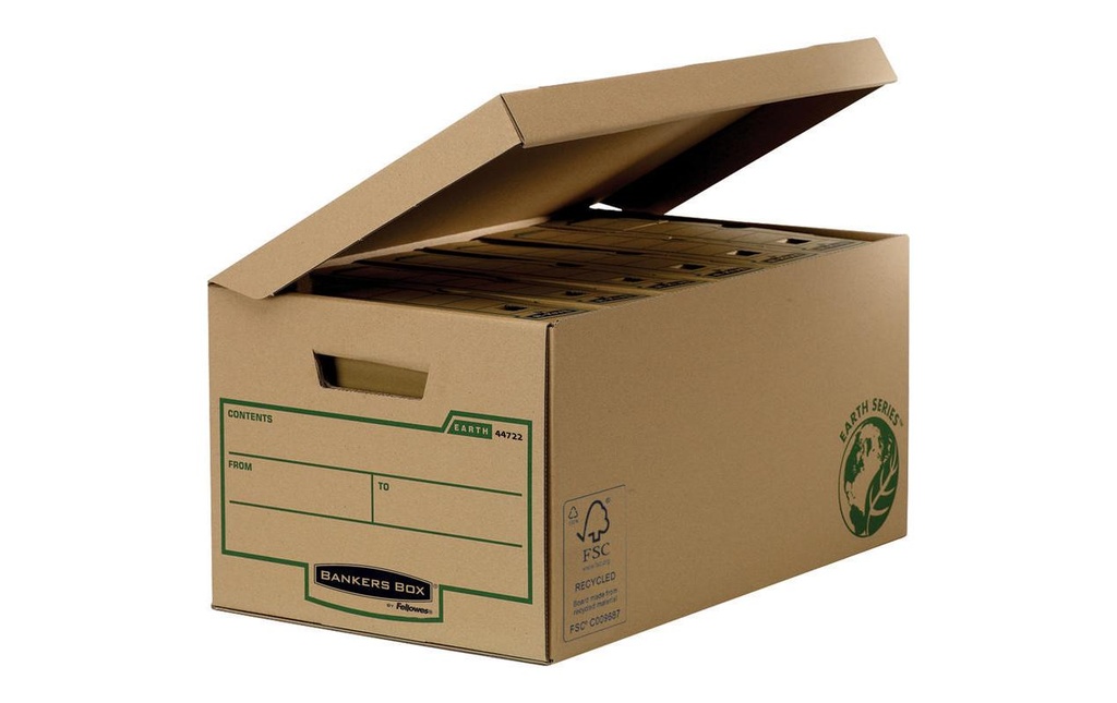 Fellowes Boîte d’archivage BankersBox EarthSeries Boîte pliante Brun