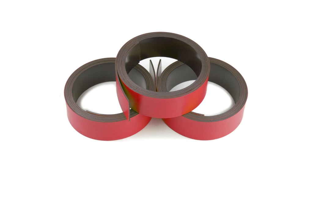 supermagnete Bande magnétique 20 mm x 1 m,  rouge
