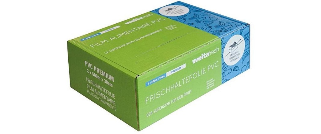 Weita Film alimentaire 2 x 500 m 2 Pièce/s, Transparent, 45 cm