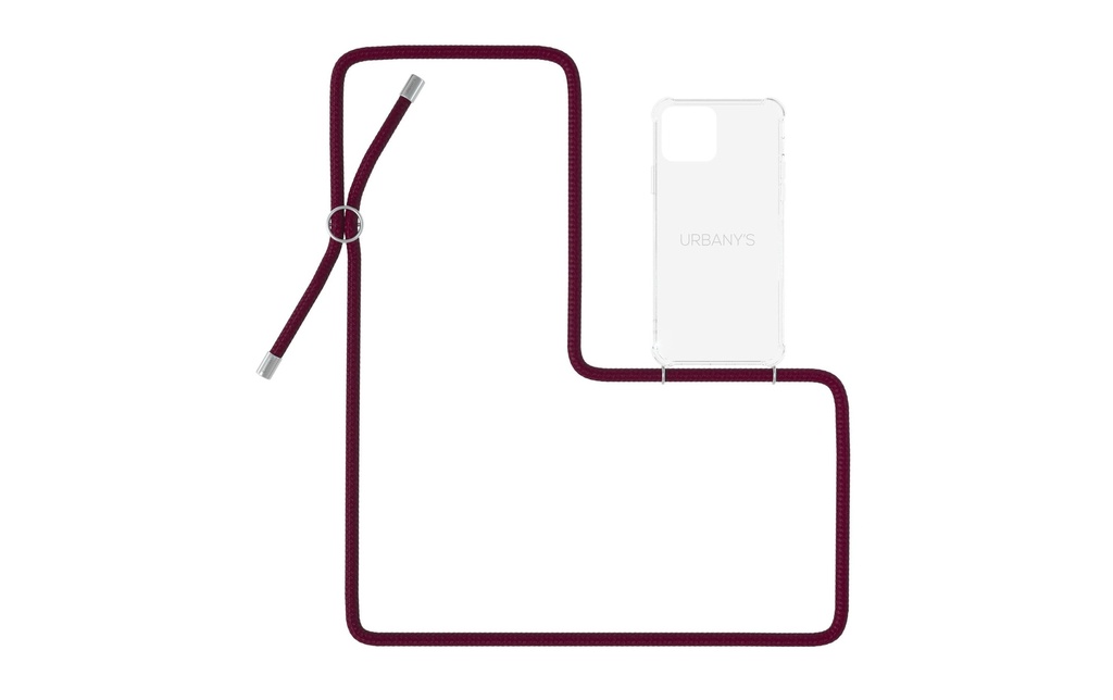 Urbany's Necklace Case iPhone 14 Red Wine