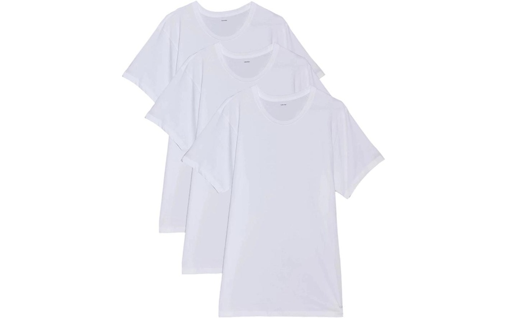 Calvin Klein Wäsche T-shirt S/S Crew Neck 3Pk Noir, M