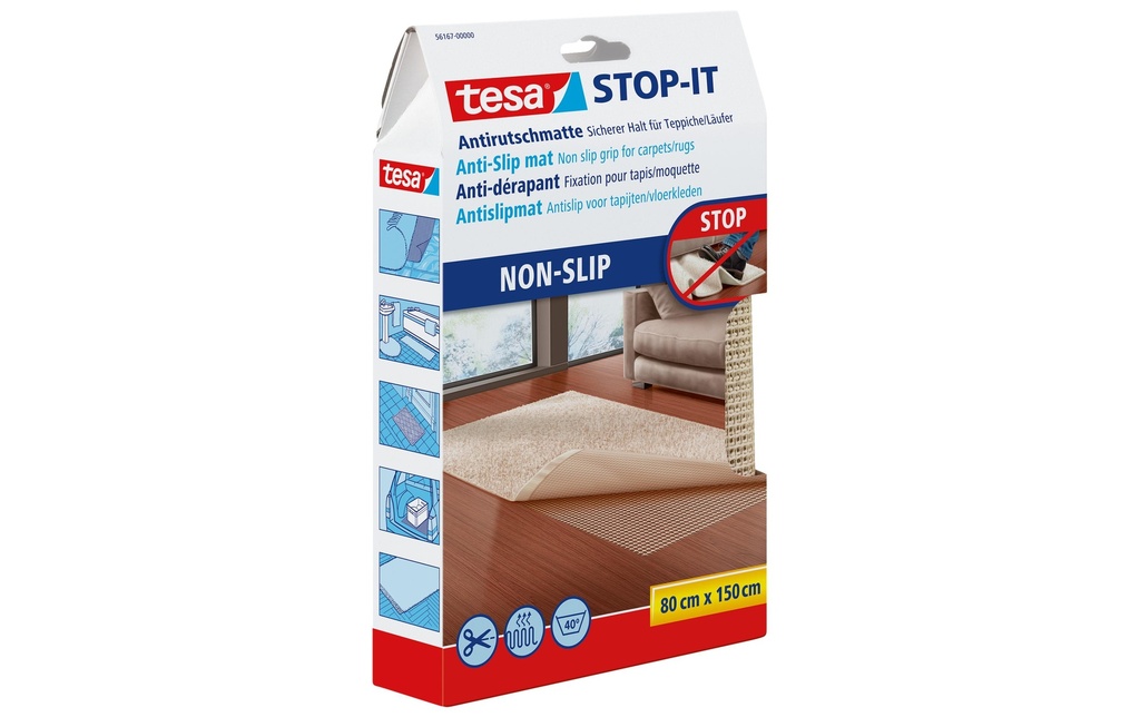 tesa Tapis antidérapant Stop-it 1.5 m x 800 mm 80 cm x 150 cm