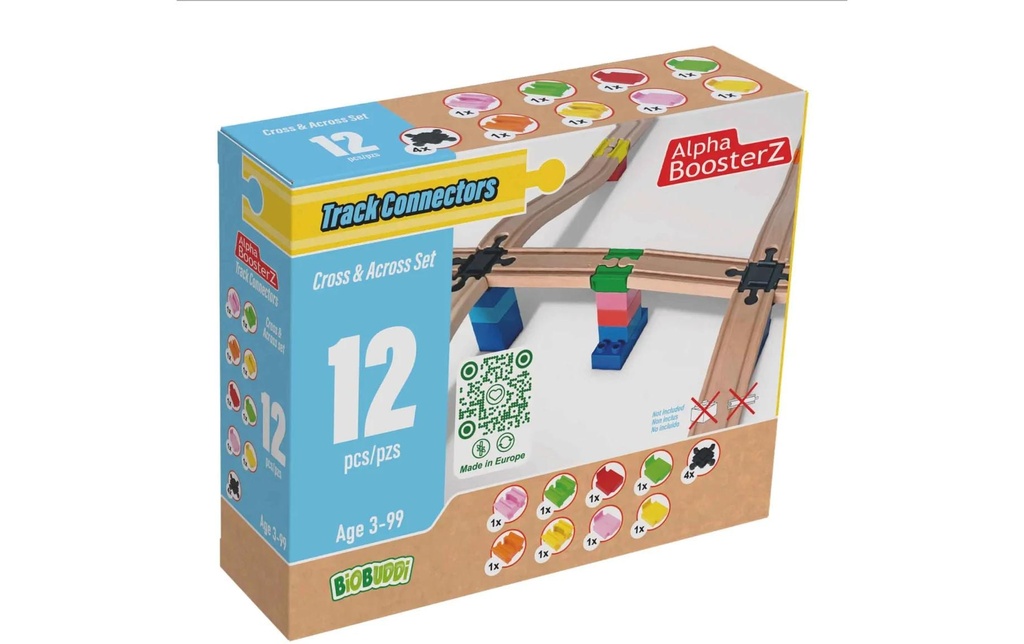 AlphaBoosterz TrackConnectors – Cross and Across Set