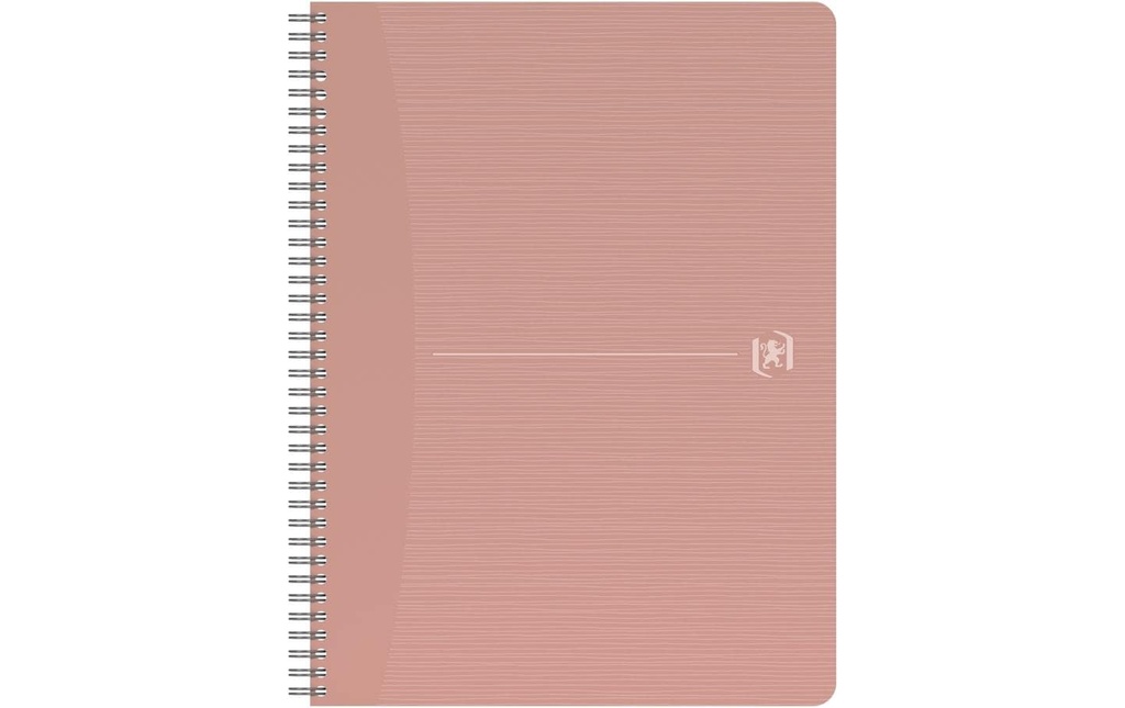 Oxford Carnet de notes Cahier à spirales ligné, rose