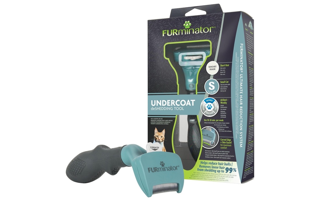 Furminator Chat deShedding S poil court 4.5 cm