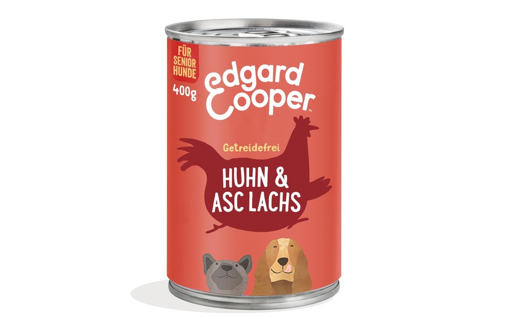 Edgard & Cooper Alimentation humide Senior poulet + saumon, 6 x 400 g