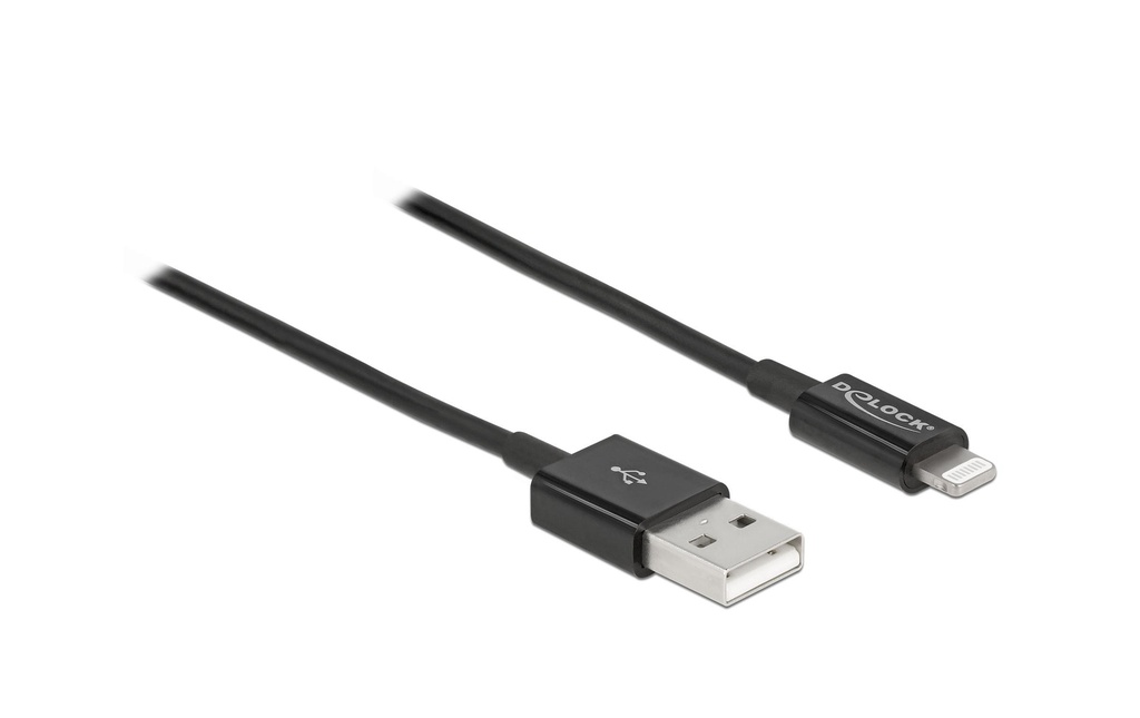 Delock Câble USB 2.0 pour iPhone, iPad, iPod USB-A - Lightning 1 m