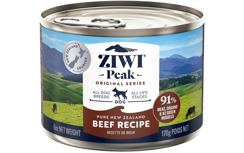 ZIWI Peak Alimentation humide Bœuf 170 g