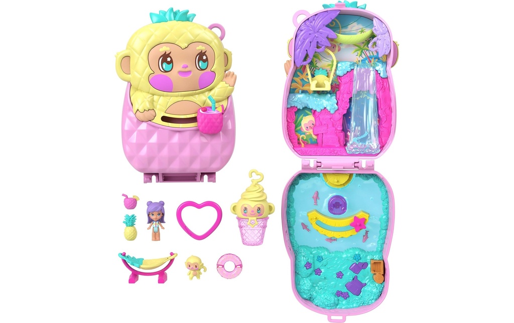 Polly Pocket Set de jeu Coffret singe ananas