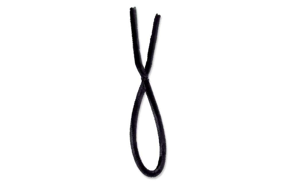 URSUS Fil-chenille 8 mm Noir, 10 pièces