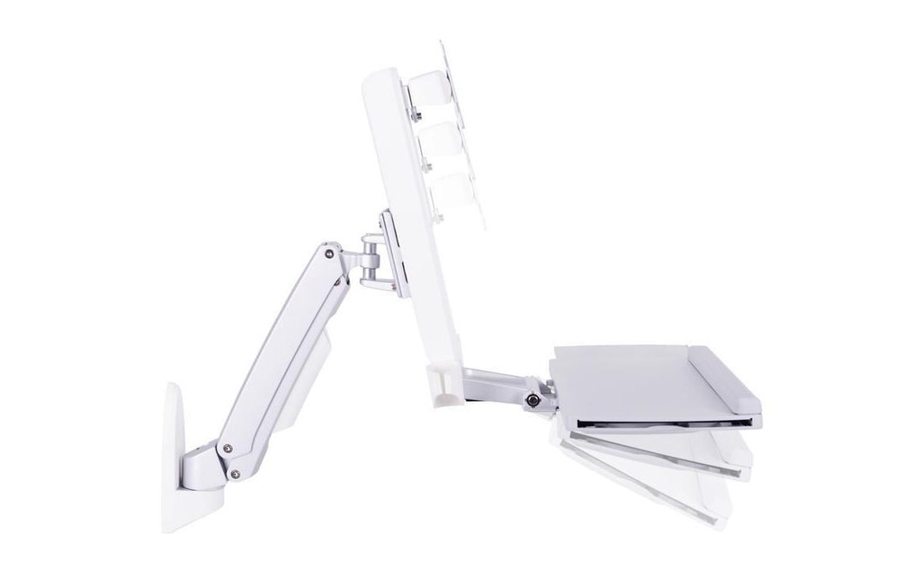 Multibrackets Supports de table Workstation Arm Single jusqu'à 8 kg - Blanc