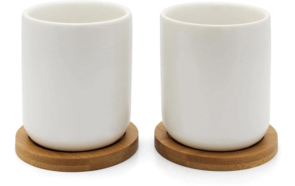 Bredemeijer Tasse à thé Umea 2 pièces, blanc