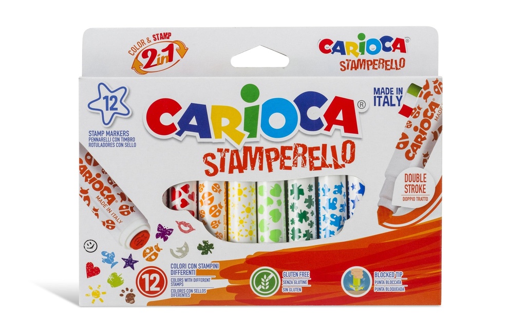CARIOCA Feutre Stamperello Etui (12 pces)