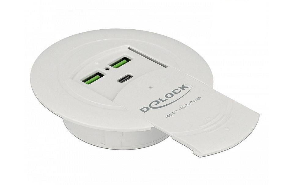 Delock Hub de table 64065 2x USB 3.0 Typ-A Quick Charge
