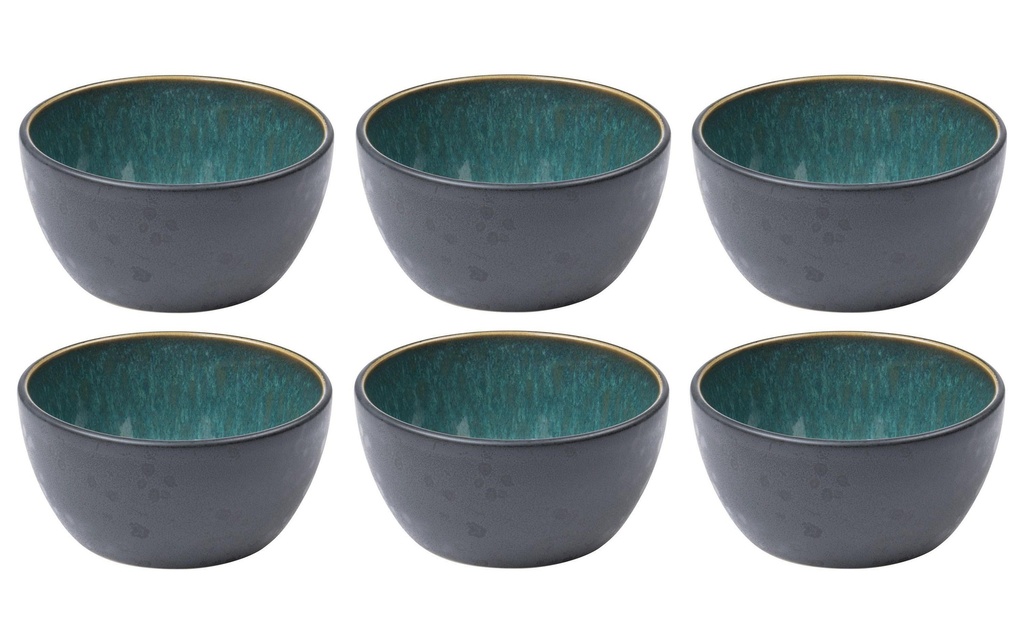 Bitz Coupelle apéritif 10 cm, 6 Pièce/s, Noir/vert