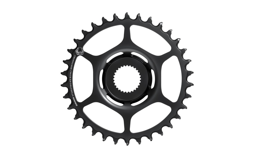 Sram Cassette de vélo Plateau de chaîne X-SYNC 2 34Z Bosch Boost – Noir