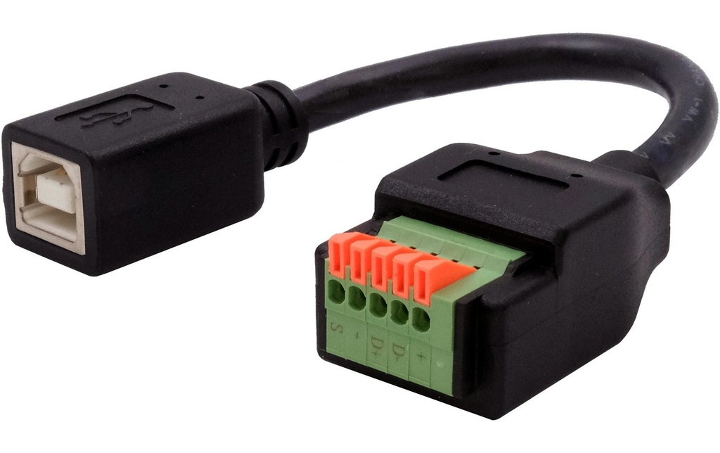 Exsys Adaptateur USB 2.0 Prise USB B - Bloc de terminaison 5 broches