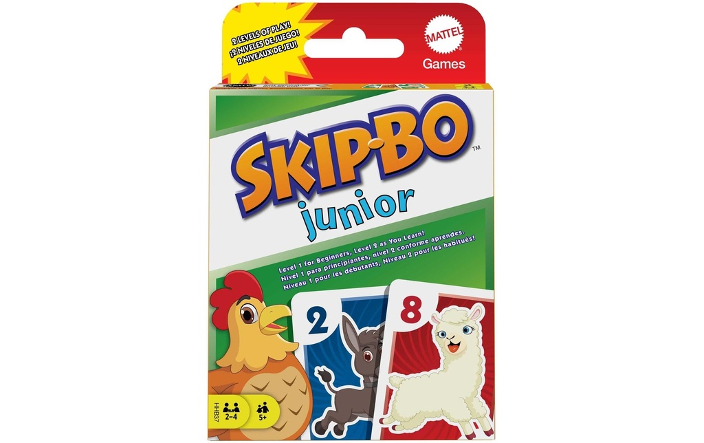 Mattel Spiele Jeux de cartes Skip-Bo Junior