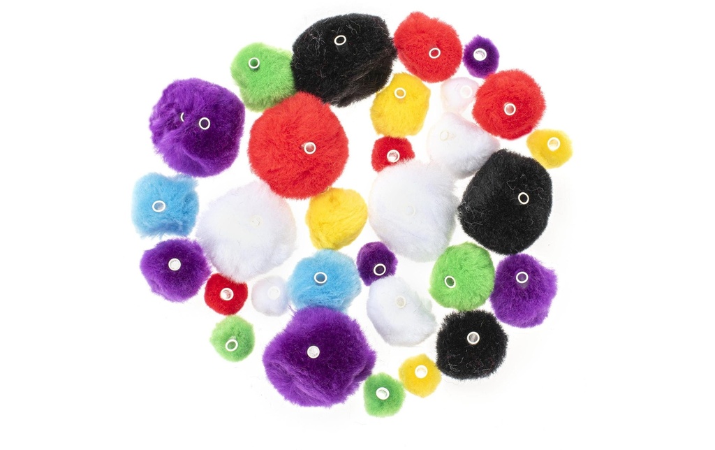 Glorex Pompon avec des tubes 15-35 mm, 48 pièces