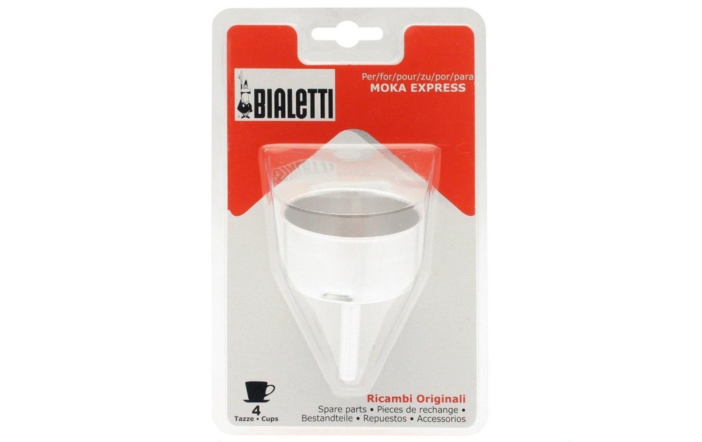 Bialetti Entonnoir de dosage à Bialetti Moka Express, 4 tasses