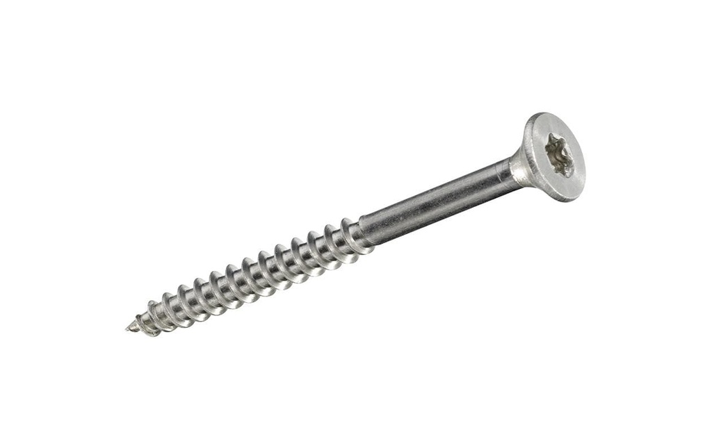 FTM Vis pour contreplaqué Tête fraisée 4.5 x 50 mm Acier inoxydable, 4 pièces