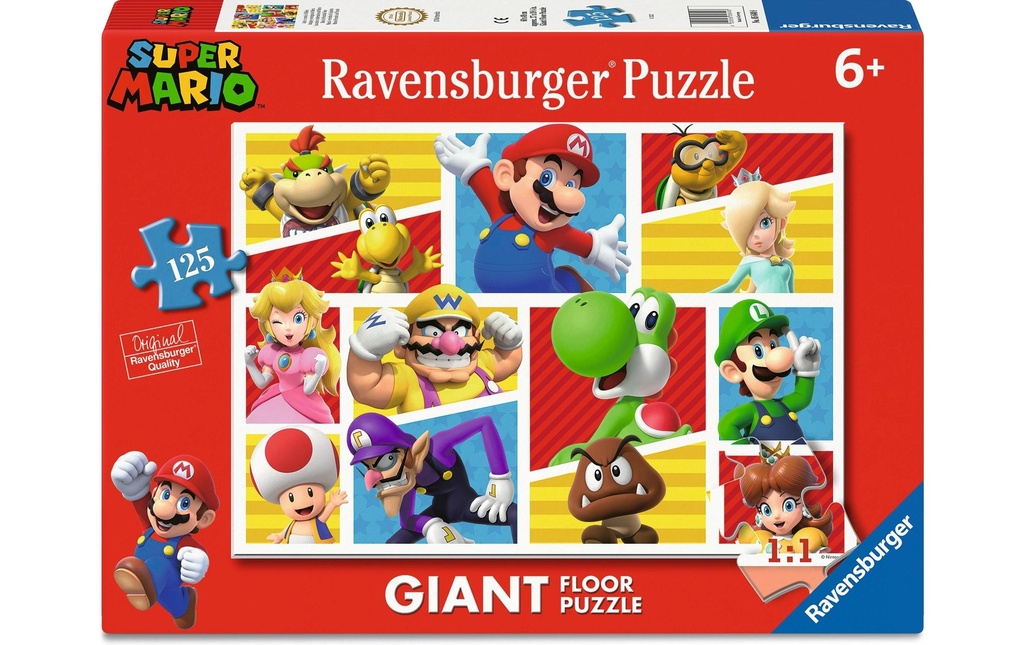 Ravensburger Puzzle de sol Super Mario, 125 pièces