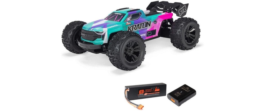 Arrma Truggy Mini Kraton 3S DSC 1:16, RTR Turquoise/Rose