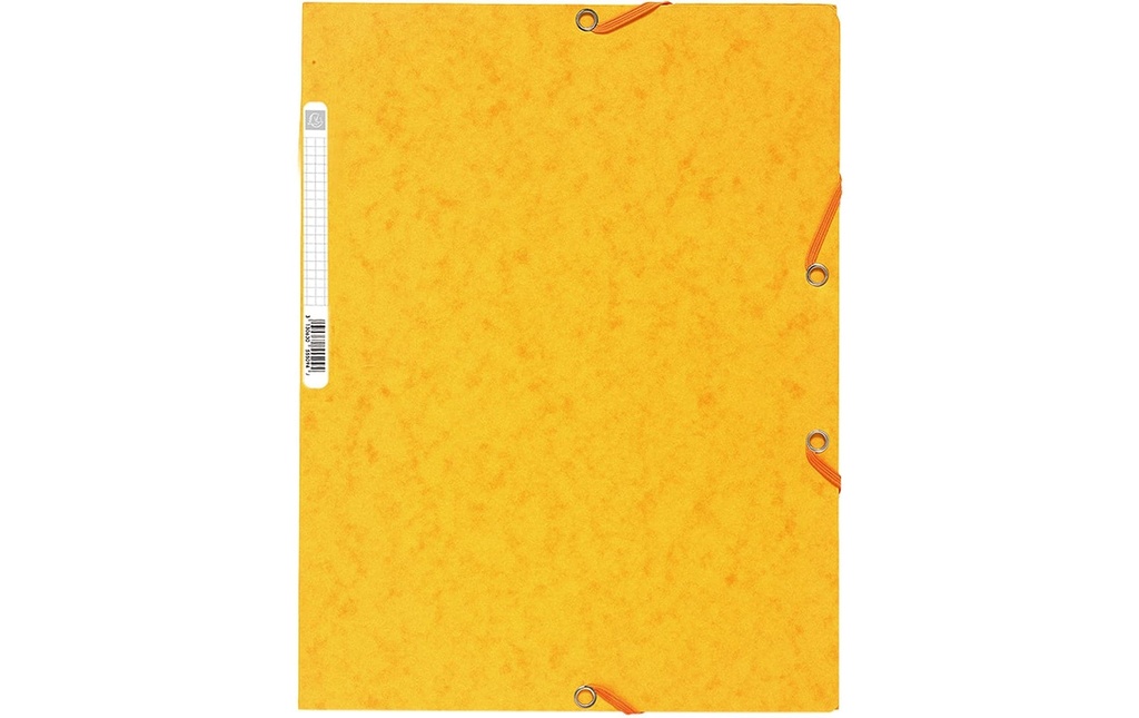 Exacompta Portfolio à ruban élastique A4 Jaune, 250 feuilles