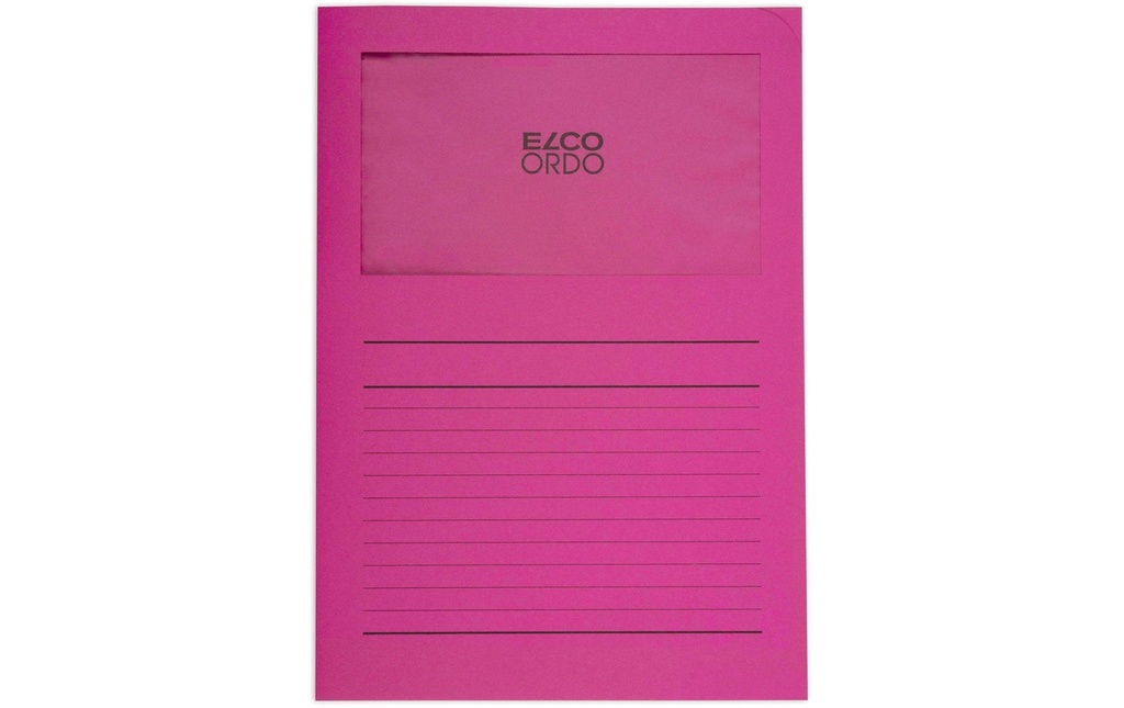 ELCO Pochette transparente Ordo Classico Fuchsia, 10 pièces