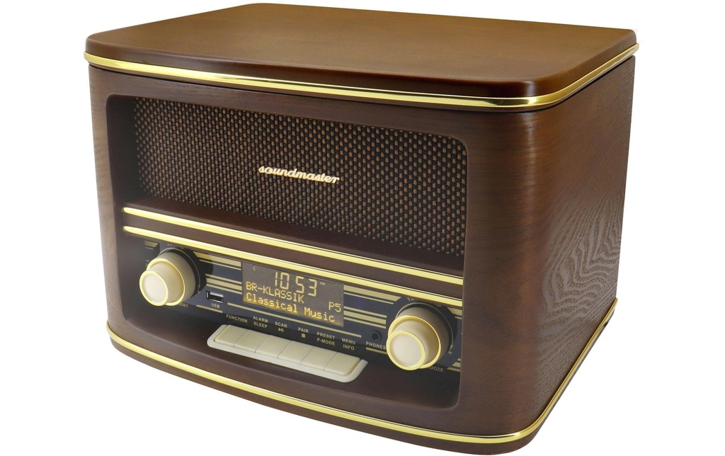 soundmaster Chaîne stéréo NR961 Brun