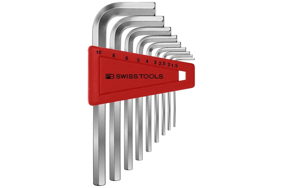 PB Swiss Tools Jeux de clés coudées 1.5-10 mm Six pans creux