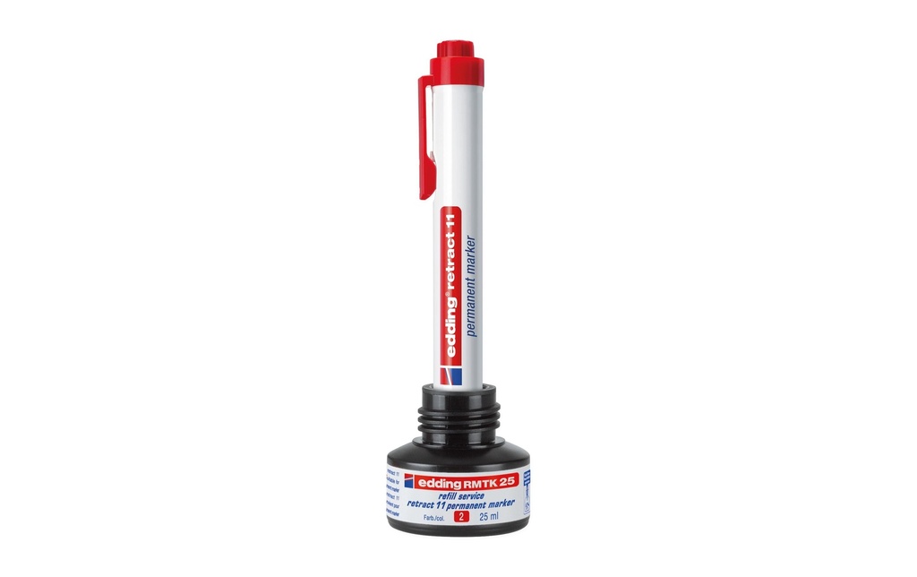 EDDING Marqueur perm.retract 11 rouge