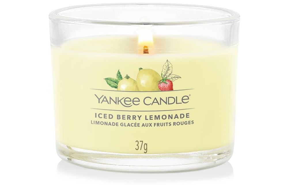 Yankee Candle Bougie parfumée Iced Berry Lemonade 37 g