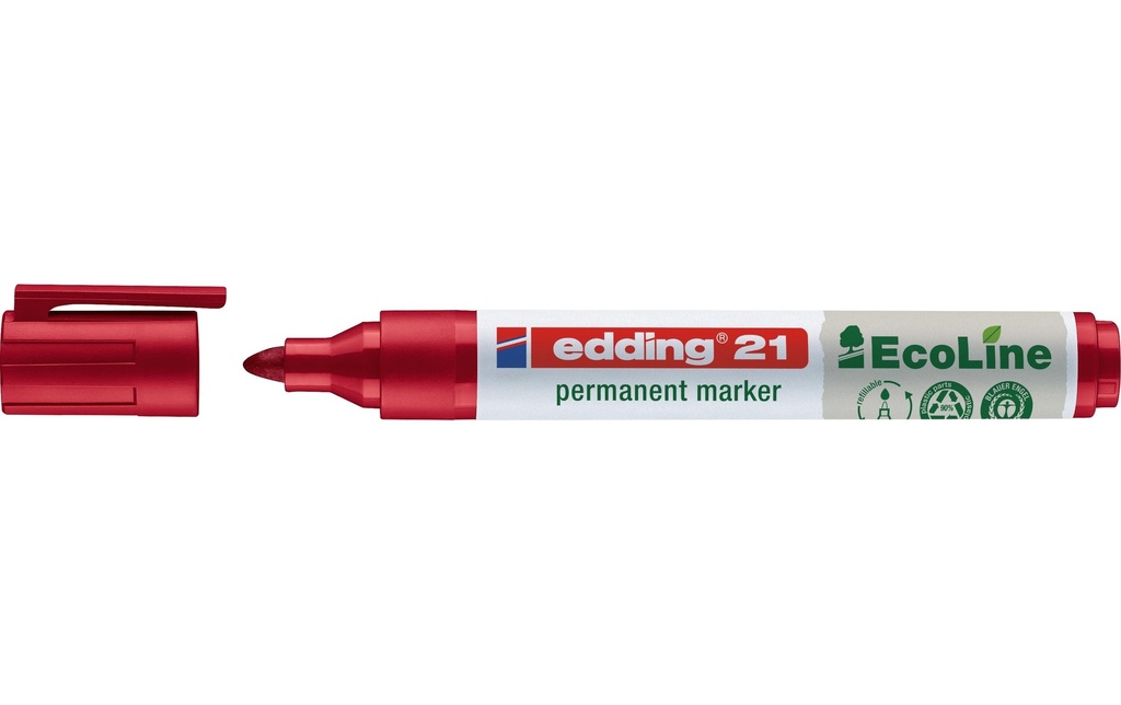 EDDING Marqueur perm.EcoLine 21 rouge