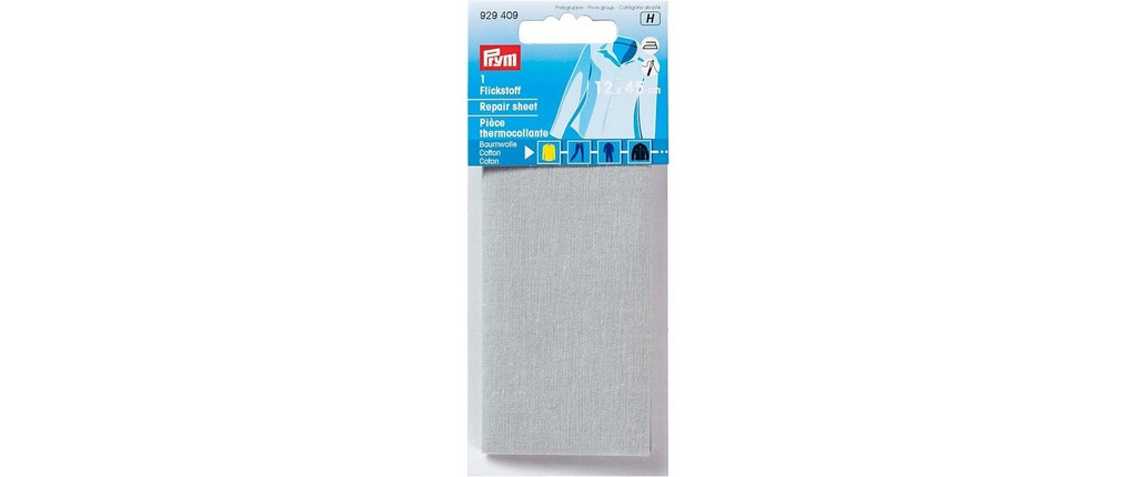 Prym Matériel de mise à jour 12 x 45 cm, fusible, gris clair