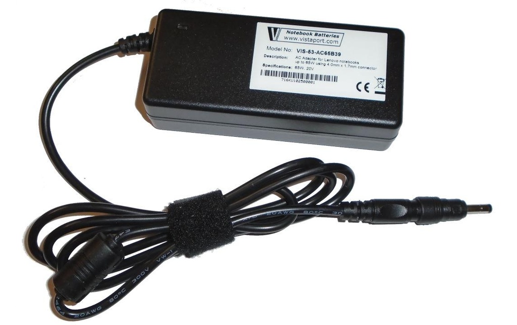 Vistaport Bloc d’alimentation 65 W Lenovo Fiche de 4,0 mm