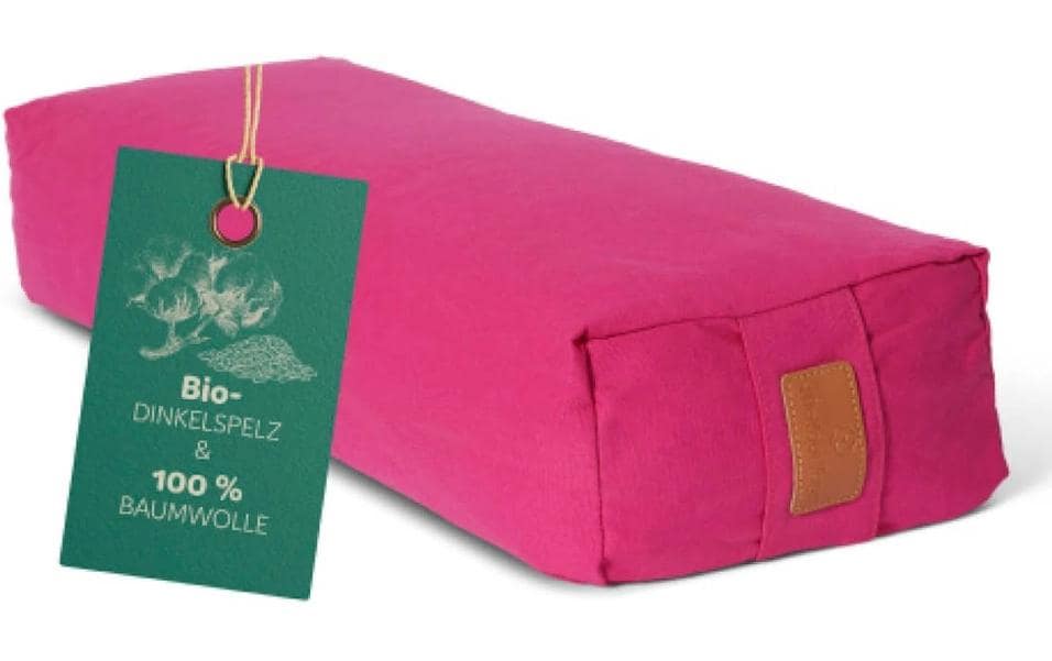 DoYourYoga Coussin de yoga Paravati Peau d'épeautre bio, rose