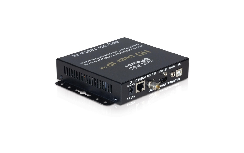 JUSTADDPOWER IP Transmitter VBS-HDIP-726TVI TVI, PoE, USB, Audio, 2K
